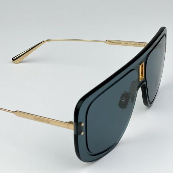 NEW Dior ULTRADIOR MU B0B0 Gold Blue Unisex Mask Sunglasses - Picture 15 of 16